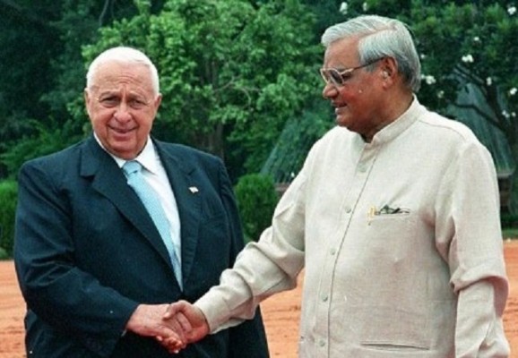Ariel Sharon and Atal Bihari Vajpayee