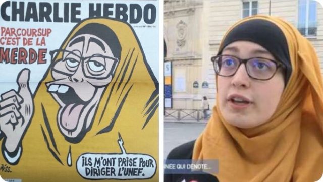 French Magazine Charlie Hebdo Portrayed Hijabi Girl as Monkey