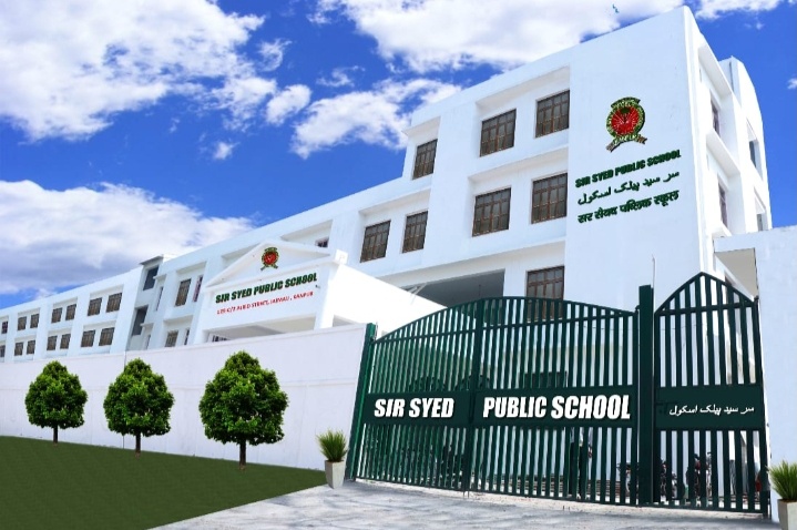 Sir Syed Public School Jajmau, where 1200 students are enrolled.