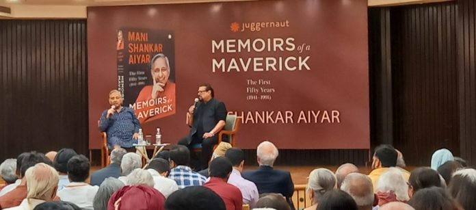 Book launch event of “Memoirs of a Maverick,” by Mani Shankar Aiyar at IIC.